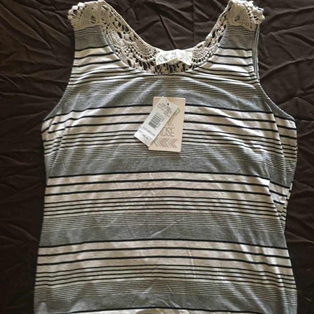 Pink Rose Tank - Size Med
